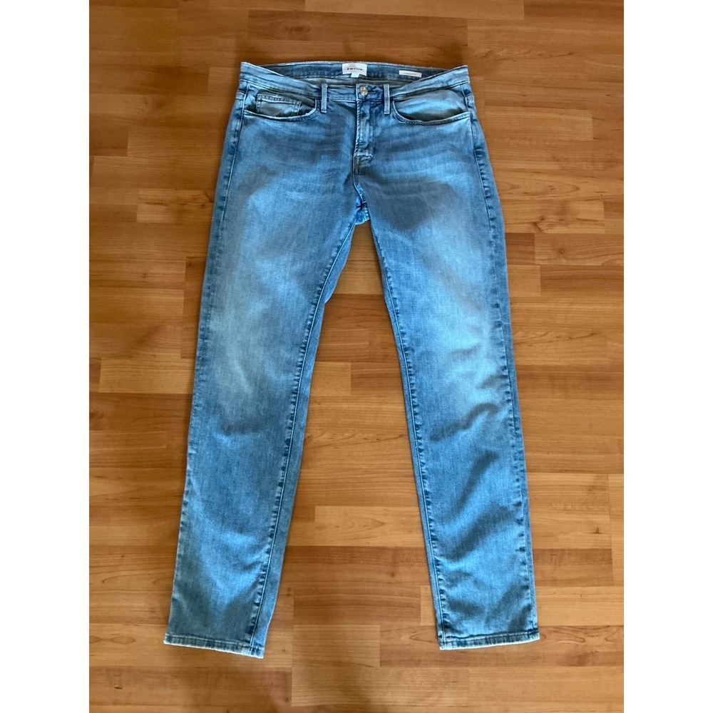 FRAME L'Homme Slim Jeans Mens 32 Light Wash Stretch Denim 32x32